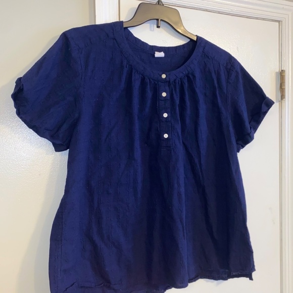 Gap size XL cotton navy blue top - Picture 2 of 5